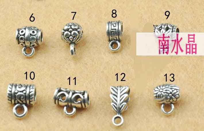 100st * DIY smycken tillbehör tibetansk silver hänge spänne / ring armband lås halsband lås