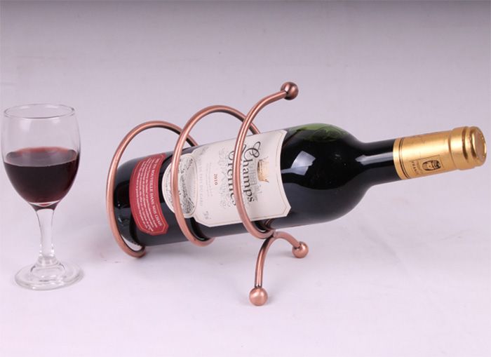 Spiral Iron Wire Wine Racks Holder Metal Bottle Rack Wine Coolers