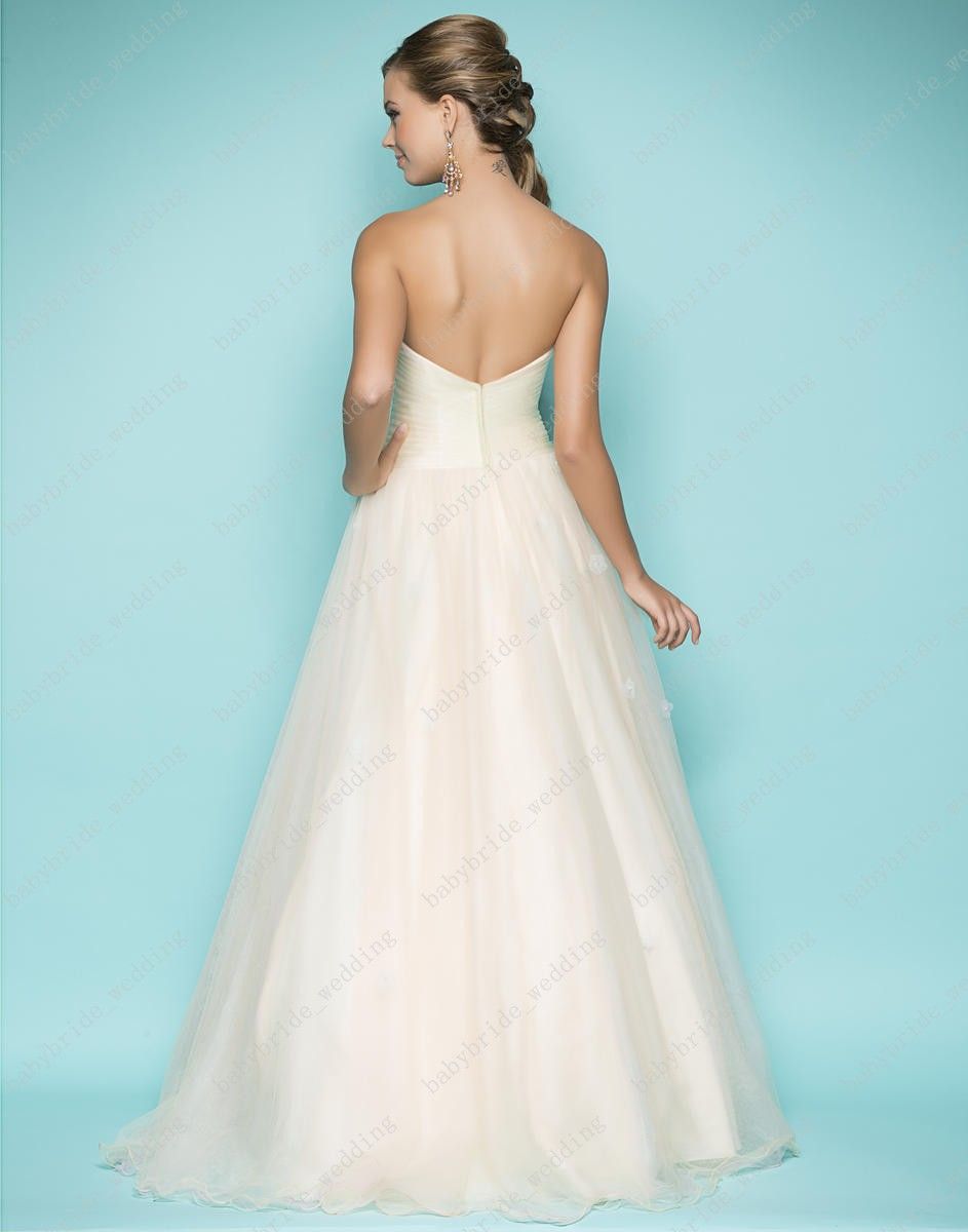 Alexia Blush Prom 5211 Pink Strapless Bride Hand Made Flower Prom Dress