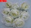 100st konstgjorda blommor Milky White Roses Flower Head Flower Ball Flower Arrangement Silk Flower Festive Party Supplie9572148