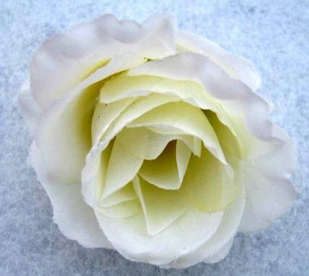 ホット ！ 100ピース造花乳白色の白いバラの花の頭の花のボールの花の配置シルク。花のお祝いパーティーの供給