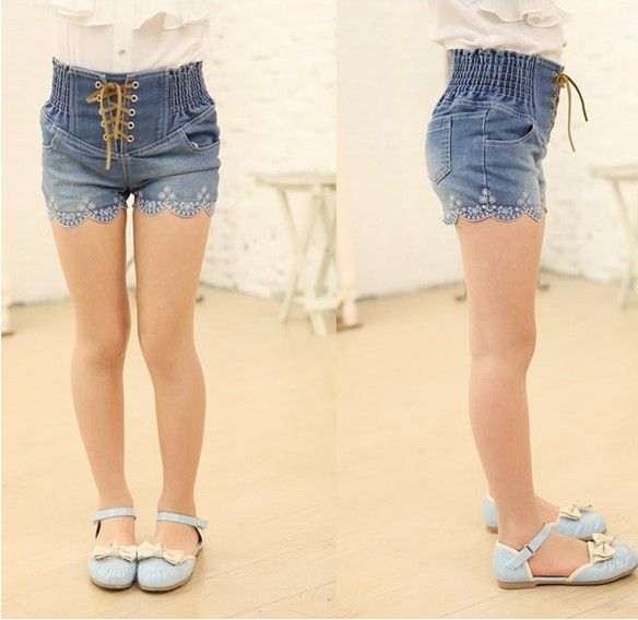 children's high waisted shorts