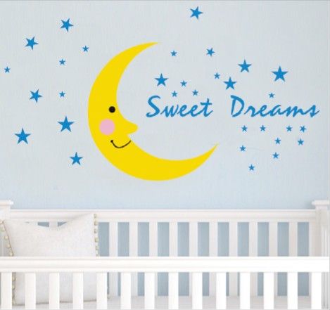removable sweet dreams wall stickers baby room wall decor nursery