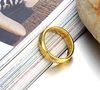 Der Herr des Rings für Herren, vergoldete Power-Ringe aus reinem Wolframstahl, Power-Fingerring