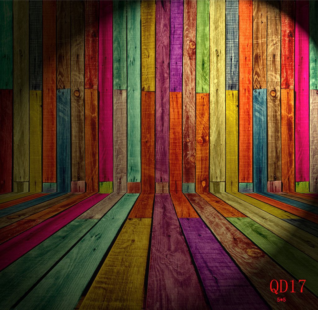 Vinyl Photography Backdrop Wood FloordropCustom Photo Prop 5x5 FT QD35