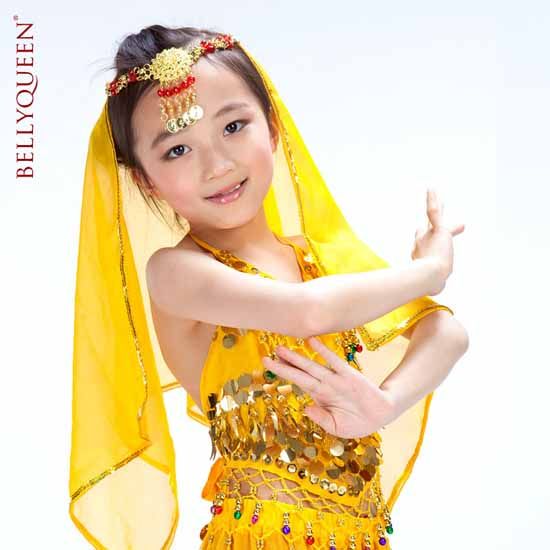 Kids Girl Belly Dance Dancewear Costume Dance Set Childrens Performance ...