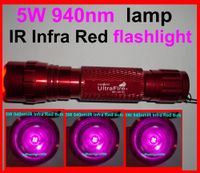 Ultrafire 501B 5W 940nm radiação infravermelha IR LED Night Vision lanterna tocha