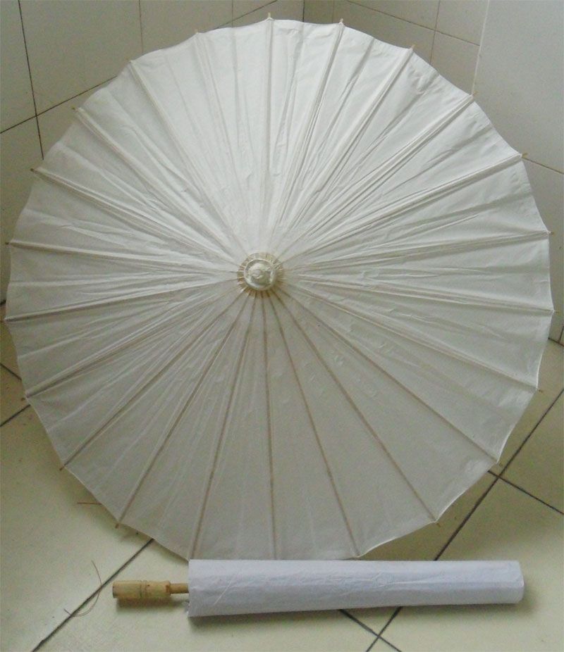 2019 WHITE PAPER PARASOLS UMBRELLAS WHOLESALE FOR WEDDING From