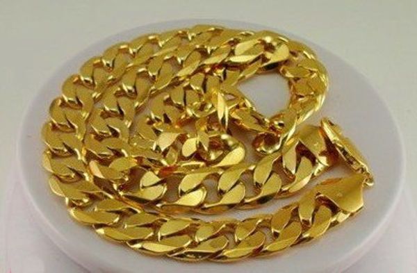 2015 or mariage collier! Bijoux 10mm collier plat NEW HOT