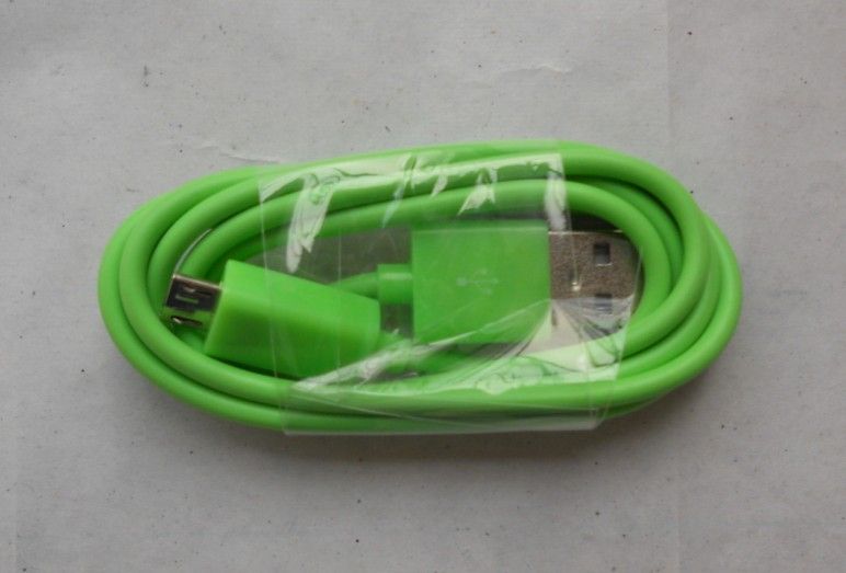 Renk 1 M 3FT 10 renkler için mikro usb veri ve şarj kablosu samsung blackberry htc motorola LG 300 adet up