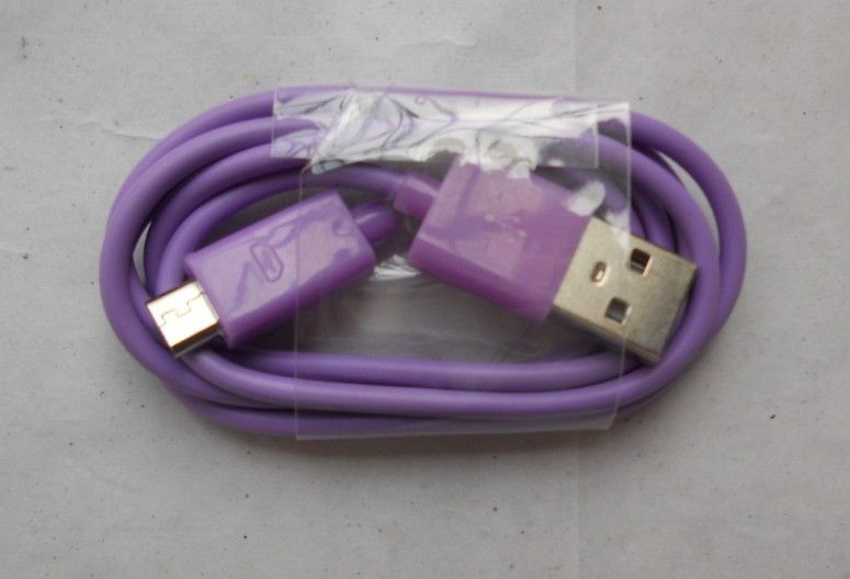 Renk 1 M 3FT 10 renkler için mikro usb veri ve şarj kablosu samsung blackberry htc motorola LG 300 adet up