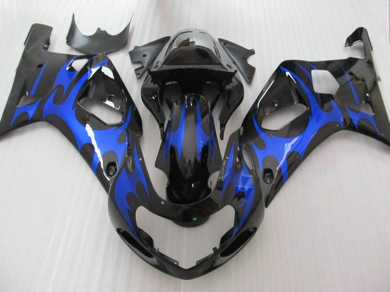 Blue/Black Fairing Kit для Suzuki GSXR 600 750 K1 GSXR600 01 02 03 GSX-R750 2001 2002 SET SET