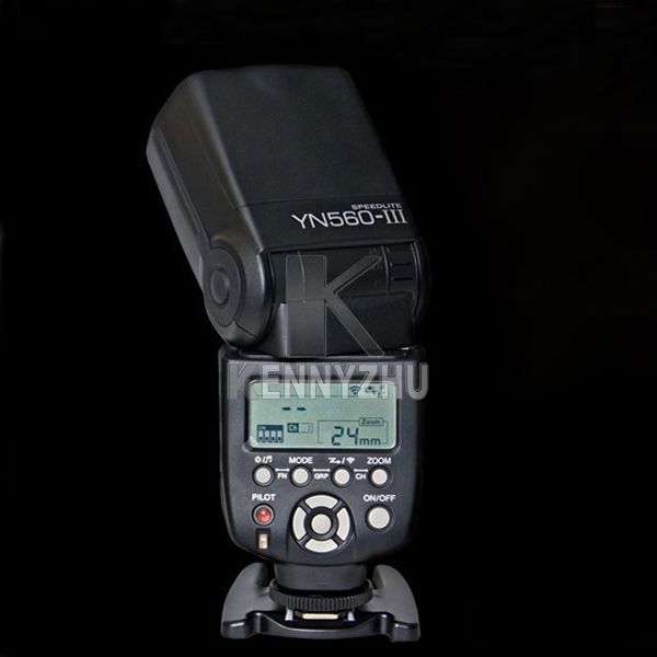 YONGNUO YN560III YN-560 III Flash LCD inalámbrico Speedlite linterna para cámara DSLR Canon Nikon Pentax