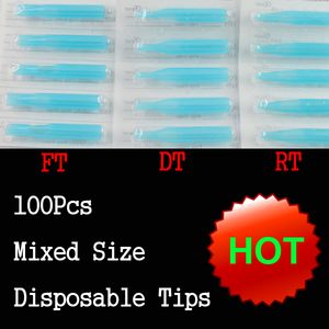 Wholesale grip tips for sale - Group buy 100Pcs Disposable Tattoo Tips Blue Color Assorted Mixed Size For Tattoo Gun Needle Ink Cups Grip Kits