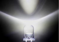 Genom hål 5mm 25000 mcd ultra ljusa vita ljuspärlor