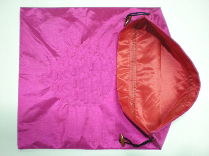 普通のギフトバッグの再利用可能なシルク生地バッグ巾着包装袋20x28 cm 10ピース/ロットミックスカラーフリー