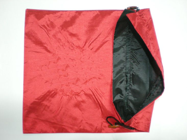 Grands sacs cadeaux vierges, sac en soie réutilisable, sacs de rangement à cordon 20x28 cm, de 10 couleurs mélangées 5371575