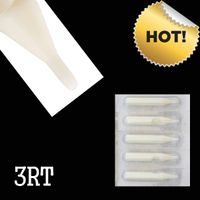50Pcs Disposable Tattoo Tips White Color 3RT Size For Tattoo Gun Power supply Needle Ink Grip Kits