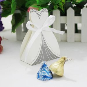 Candy Box Bride Groom Wedding Bridal Favor Favor Favor Boxes Suknia Tuxedo 100 szt. 50 par new281h