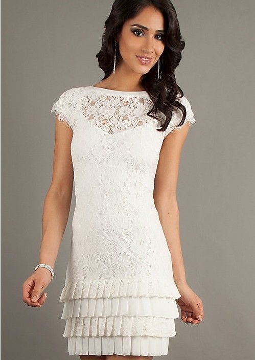 2013New Short Lace Dress By Jessica Simpson Homecoming Dresses ...