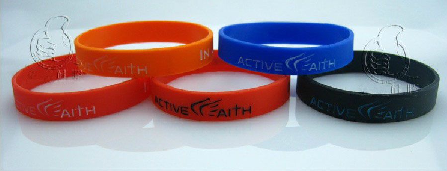 New Active Faith Basketball Sports Rubber Band Bracelet Men Women Boys