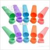 Silikon Ice Pop Maker Push Up Ice Cream Stick Jelly Lolly Pop för Popsicle Silicone Ice Pop Mold KD1