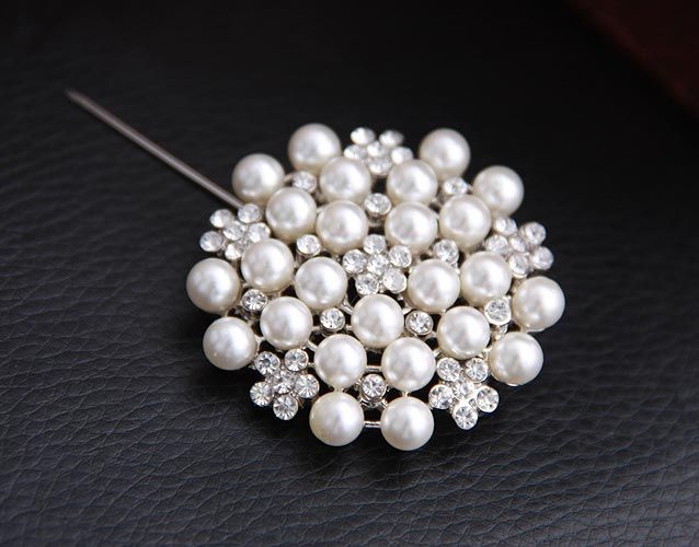 2013 Fashion Spille Multi-perline Pins da sposa Flower Girl Wedding perla strass Tara Nuove