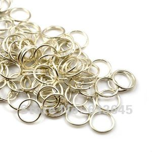 Ingrosso 200PCS / LOT, accessori di sciarpa del connettore degli anelli del cerchio di tono dell'argento di DIY, trasporto libero, AC0020