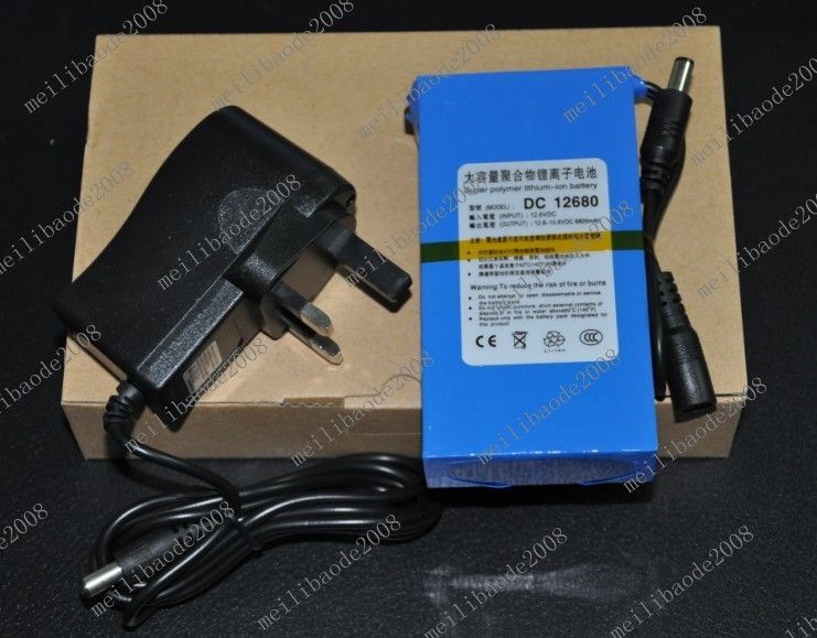 O38 12V recarregável Li-leão bateria para CCTV Cam 6800mAh
