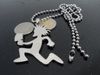 Stor Spegel Serial Killa StainSt Steel Charm Twiztid Hatchetman Pendant W / Chain Christmas Gift