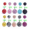 20pcs* Body Jewellery 6mm & 10mm Crystal Ball 316L Steel Belly Bar Navel Ring Body jewelry