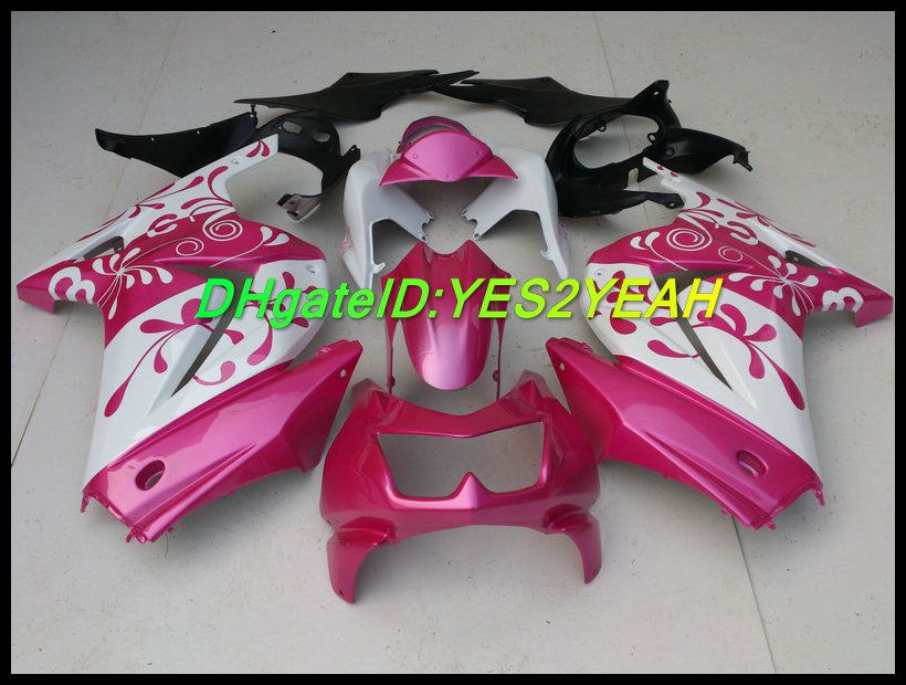 Flowers Pink  Fairing Kit For KAWASAKI  Ninja  ZX250R ZX 250R 