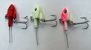 Wholesale vmc jigs for sale - Group buy 7g g g g Fishing Jig Head Lead Head Hook Unique Shape With VMC Three anchor hook three colors for sea lakes fishing