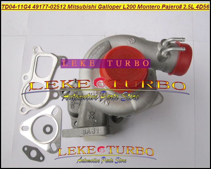 TD04-11G-4 49177-02512 28200-42540 MD170563 Turbo för Mitsubishi L200 Montero Pajero II för Hyundai Galloper 2.5L 4D56Q 4D56 Turboladdare