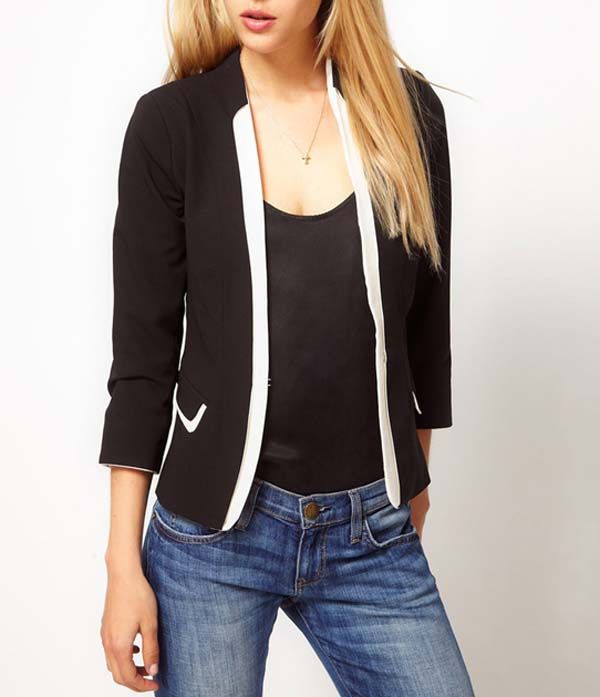 Find black blazer white trim at ShopStyle. Shop the latest collection of black blazer white trim from the most popular stores - all in one place.