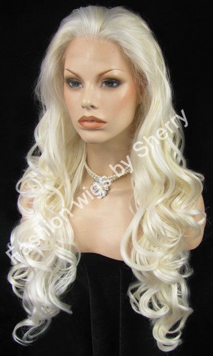 26QUOT Long 1001613 Blonached Blonde Blonde densité Fibre Fibre Fibre Front Fair Synthetic Hair2416280 Fibre Fibre