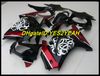 Kit de carenagem para KAWASAKI Ninja ZX250R ZX 250R 2008 2012 EX 250 08 09 10 11 12 Flores brancas Carenagens Carroçaria