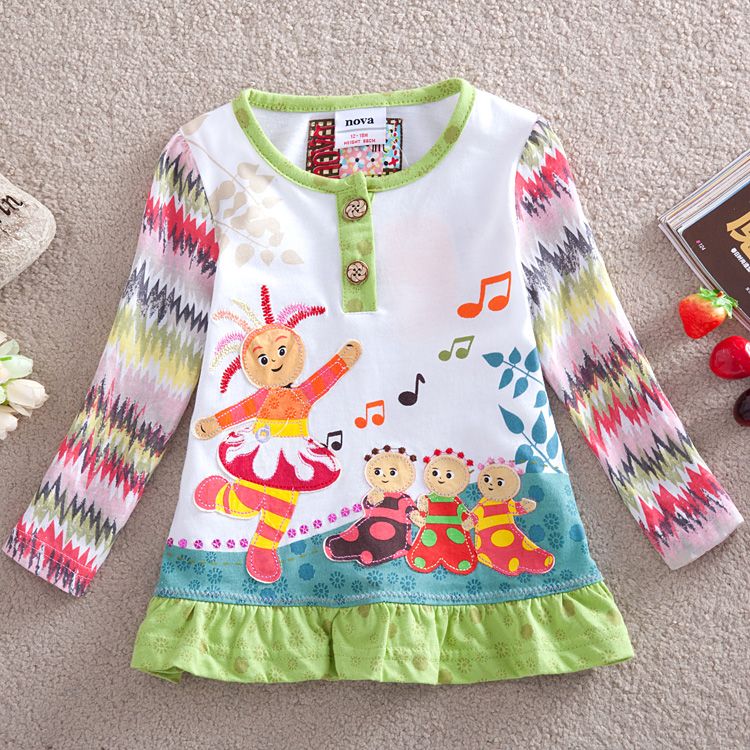 F3000 Nova Kids Clothes 1y 5y Baby Girls T Shirts In The Night Garden