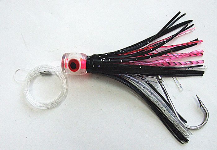 Balıkçılık Cazibesi Ahtapot Etek Yem Oyunu Lures Orkinos lures Trolling Balıkçılık lure Yumuşak Yem Kanca hattı Suite PP yumuşak kafa cazibesi üç boyutu