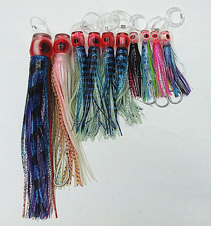 Esca da pesca Octopus Skirt Esche da gioco Esche tonno Traina Esca da pesca Esca morbida Linea di amo Suite PP esca morbida a tre dimensioni