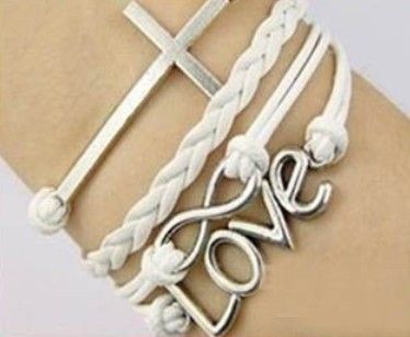 Fashion 5 style Charm bracelet Really cow leather bracelet Cheap jewelry