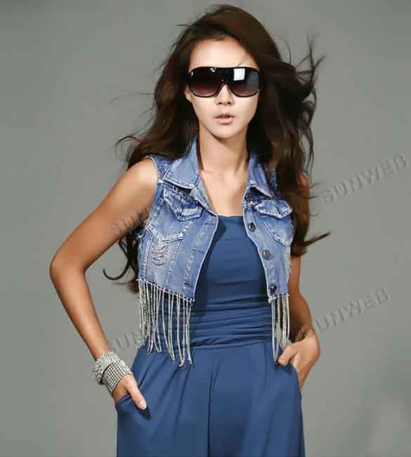 sleeveless short jacket