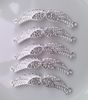 2013 Ny silverpläterad metalllegering Crystal Rhinestone Angel Wings Armband Connectors Armband Charms Smycken Hitta AMP Compon8215802