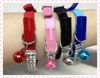 Diamante Bling Luxry Luxry Velvet Cat Collar avec une ceinture de sécurité élastique et une cloche 4 couleurs assorties 20pcslot7141879