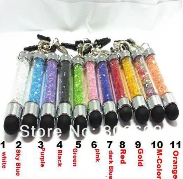 

New fa hion cry tal diamond tylu touch pen for ipad4 3 2 for iphone5 4 ipod