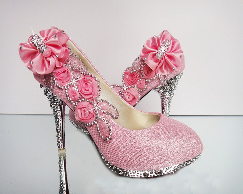 Hot 2019 Diamond Wedding Bride Wedding Shoes High Heel Hot 2019 Diamond Wedding Bride Wedding Shoes High Heel