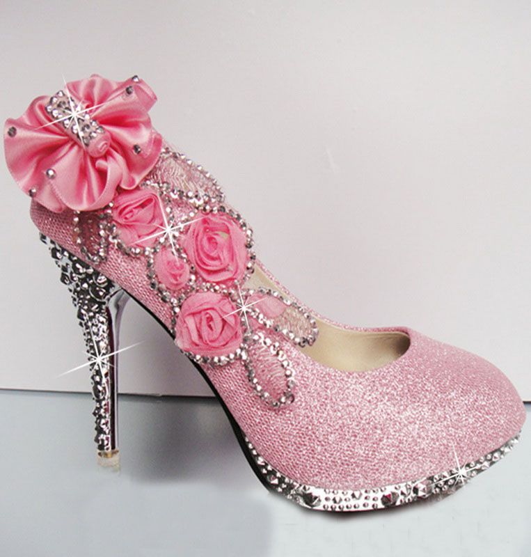 Hot 2019 Diamond Wedding Bride Wedding Shoes High Heel