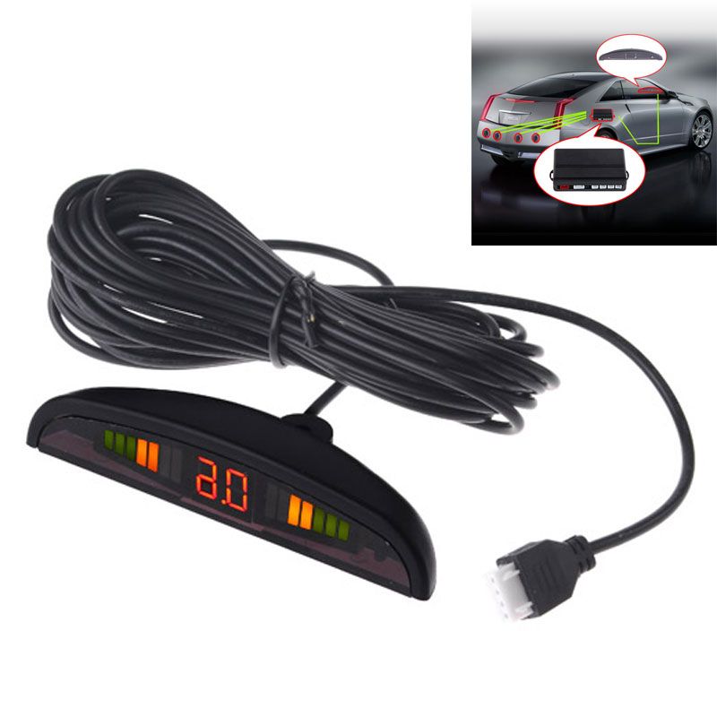 2019 4 Parking Sensors LED Display Car Parking Sensor System Car