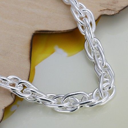 Best-selling 925 silver charm bracelet jewelry unisex fashion free shipping 10piece/lot