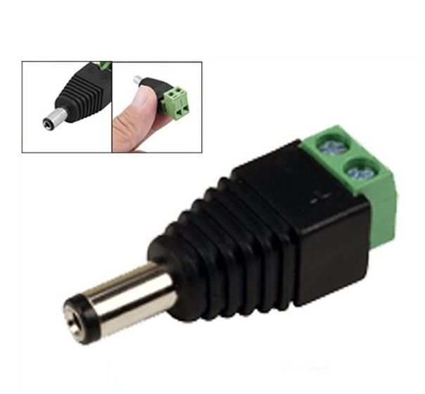 Connecteurs d'alimentation mâles femelles DC 55mm 21mm, fiches pour caméra de sécurité CCTV mâle femelle DC Power5965257